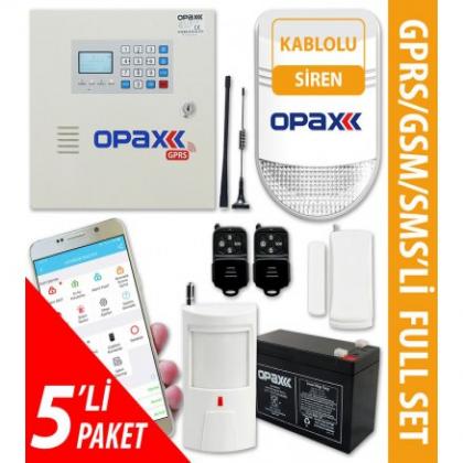 5li-opax-2646-gprs-gsm-paneli--bgr-10-kablolu-polis-sirenli-full-alarm-seti-full-opax-2646-bgr-10-5